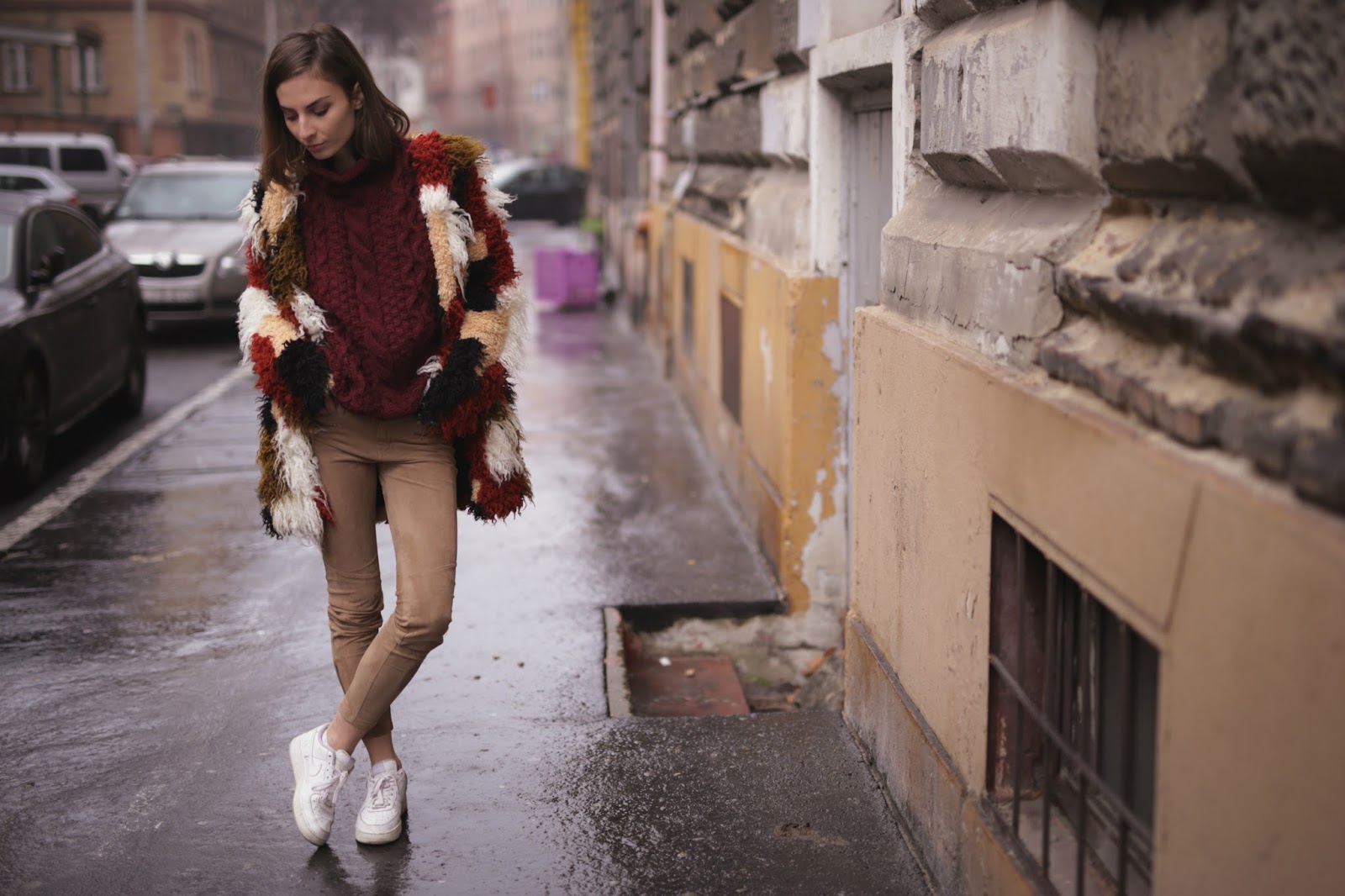 HOW TO WEAR A PATCHWORK FUR JACKET What Vero Wears